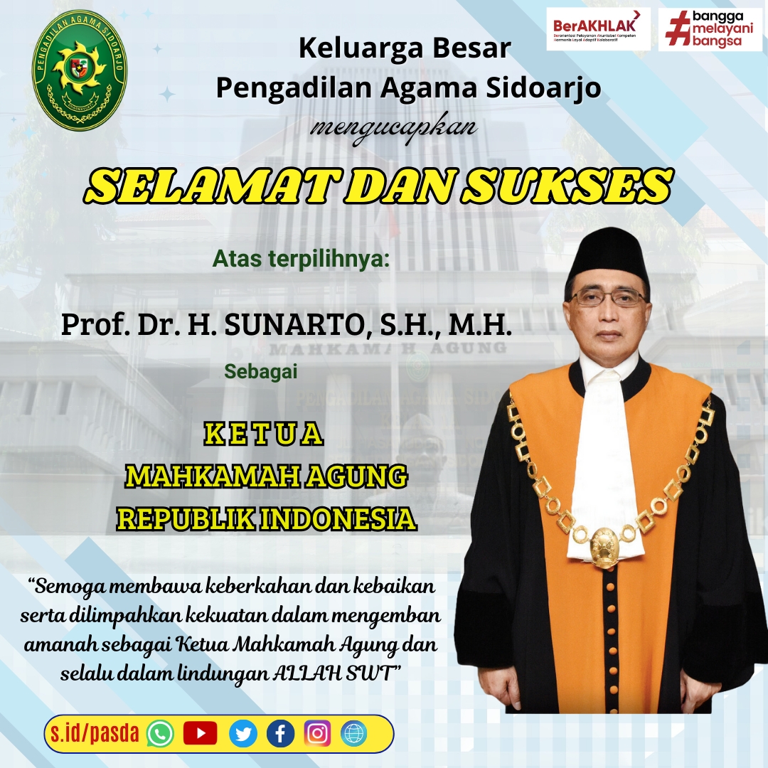 Selamat dan sukses sunarto
